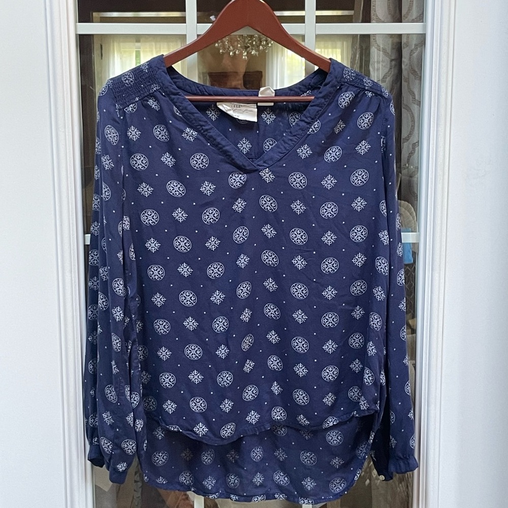 Women’s Boho Blouse H&M V-Neck Size M